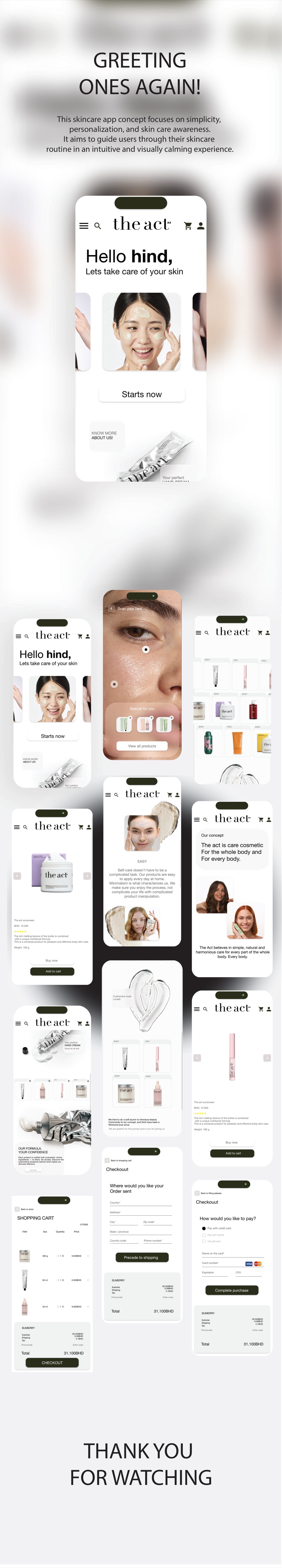 The Act — Skincare App full case study